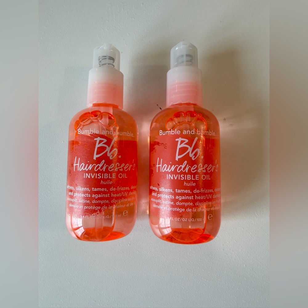 Bumble and bumble Hairdresser's Invisible Oil -2 full size bottles *new & unused